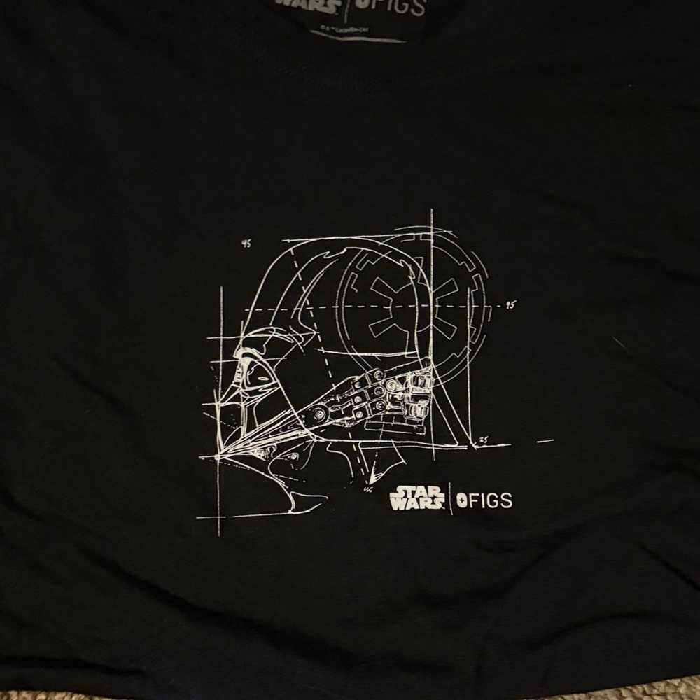 Figs Black Star Wars Graphic Tee